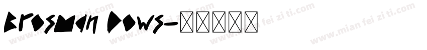 Brosman Dows字体转换